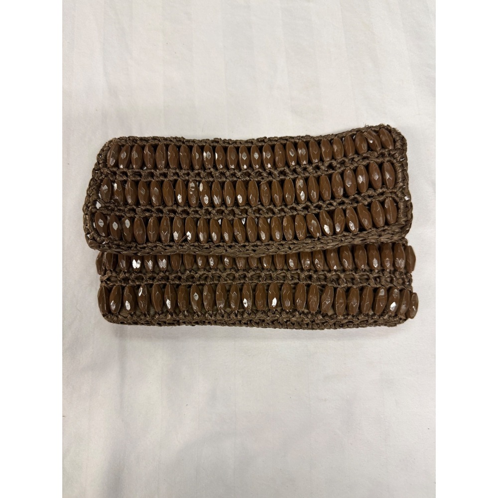 Vintage 50s 60s Jayne Taylor Beaded Clutch Bag Made in Japan Woven Evening Purse